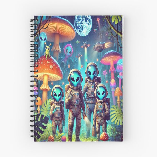 Item preview, Alien Astronauts Exploring a New Earth designed and sold by WyckedLynn.