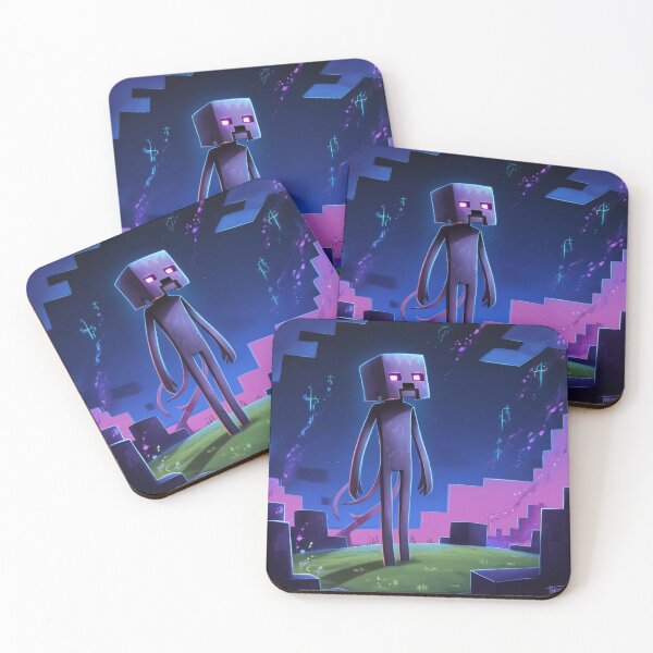 Item preview, A vibrant, whimsical digital illustration of Enderman designed and sold by arjad3n.