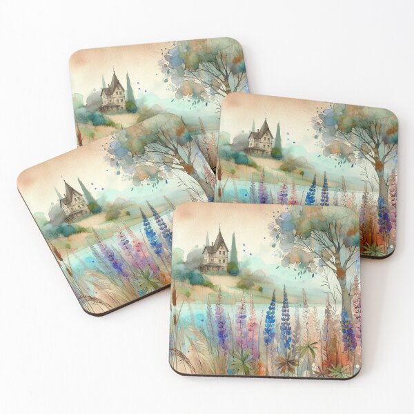 Item preview, Whimsical Cottage by Watercolor designed and sold by Beyondnote-Art.