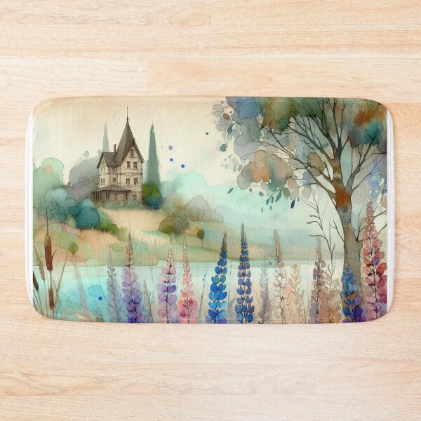 Item preview, Whimsical Cottage by Watercolor designed and sold by Beyondnote-Art.