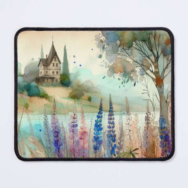 Item preview, Whimsical Cottage by Watercolor designed and sold by Beyondnote-Art.