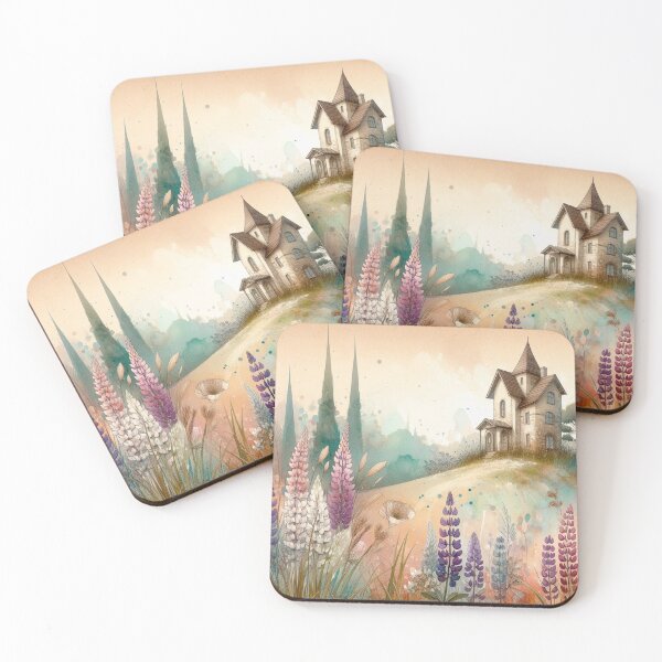 Item preview, Whimsical Cottage by Watercolor designed and sold by Beyondnote-Art.