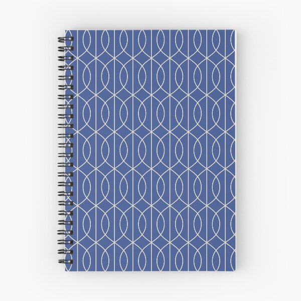 Item preview, Art Deco Pattern 10 - Off-White on Prussian Blue designed and sold by elektronen.