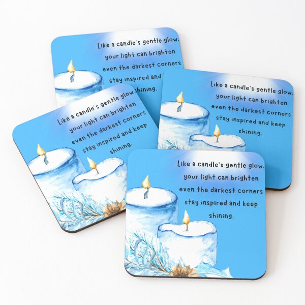 Item preview, Blue Inspiration Candle Design designed and sold by NettaArts.