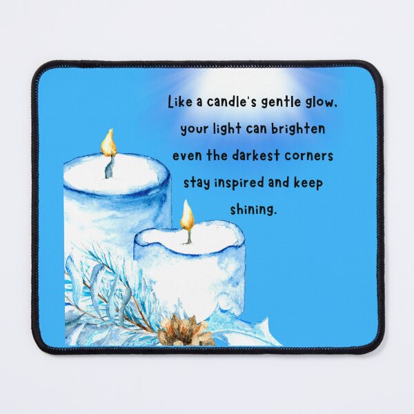 Item preview, Blue Inspiration Candle Design designed and sold by NettaArts.