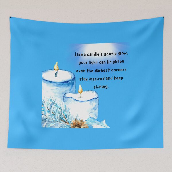 Item preview, Blue Inspiration Candle Design designed and sold by NettaArts.