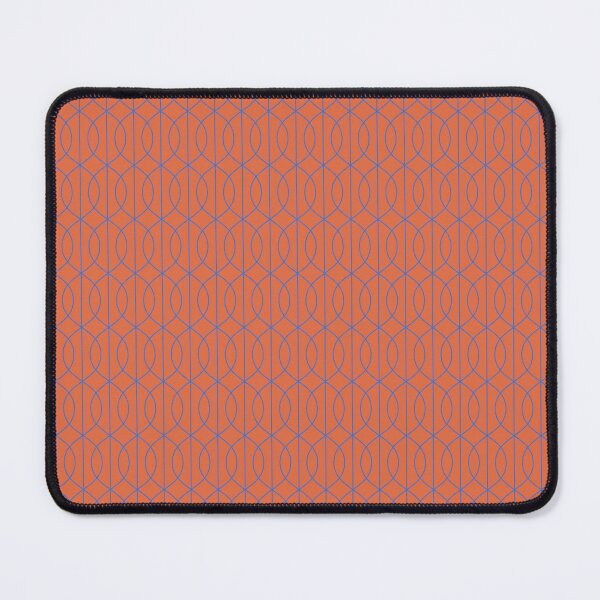 Item preview, Art Deco Pattern 10 - Prussian Blue on Orange designed and sold by elektronen.