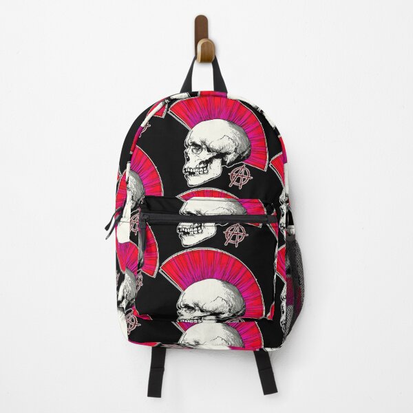 Item preview, Anarchy Skull with Mohawk - Print designed and sold by Earth Nature Creations.