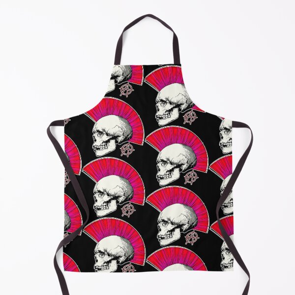 Item preview, Anarchy Skull with Mohawk - Print designed and sold by Earth Nature Creations.