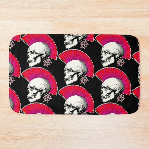 Item preview, Anarchy Skull with Mohawk - Print designed and sold by Earth Nature Creations.