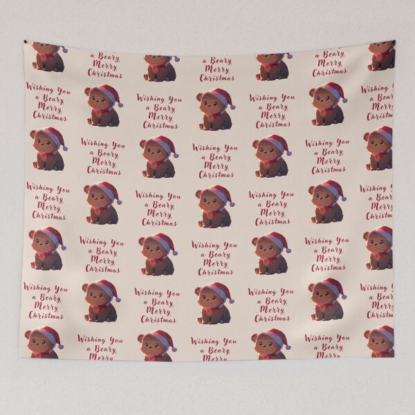 Item preview, Wishing you a Beary Merry Christmas designed and sold by La Loca.