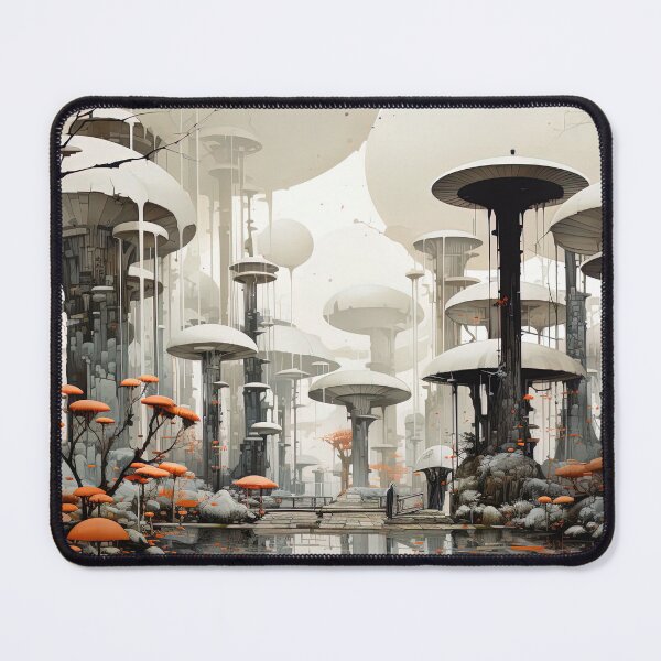 Item preview, Futuristic Mushroom Forest designed and sold by bloorose.