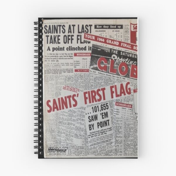 Item preview, The Sporting Globe 1966 VFL Grand Final Saints First Premiership Flag designed and sold by PLANTONE.
