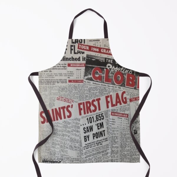 Item preview, The Sporting Globe 1966 VFL Grand Final Saints First Premiership Flag designed and sold by PLANTONE.