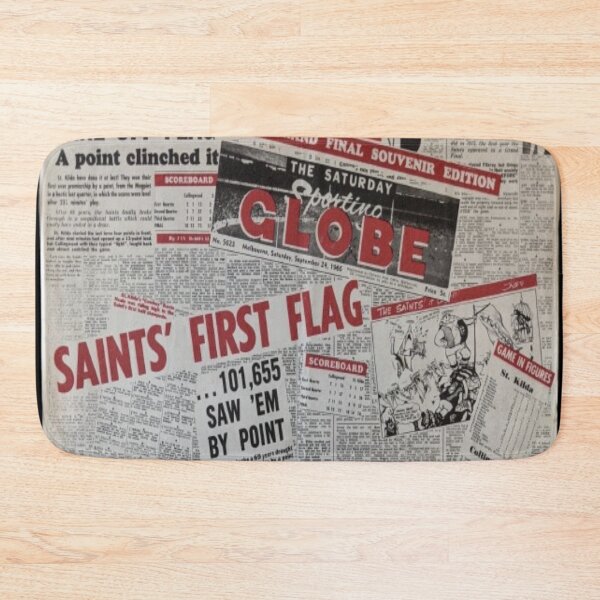 Item preview, The Sporting Globe 1966 VFL Grand Final Saints First Premiership Flag designed and sold by PLANTONE.