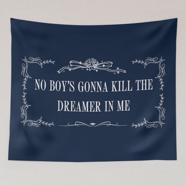 Item preview, No boy's gonna kill the dreamer in me (Goddess blue) designed and sold by mossymeadow.