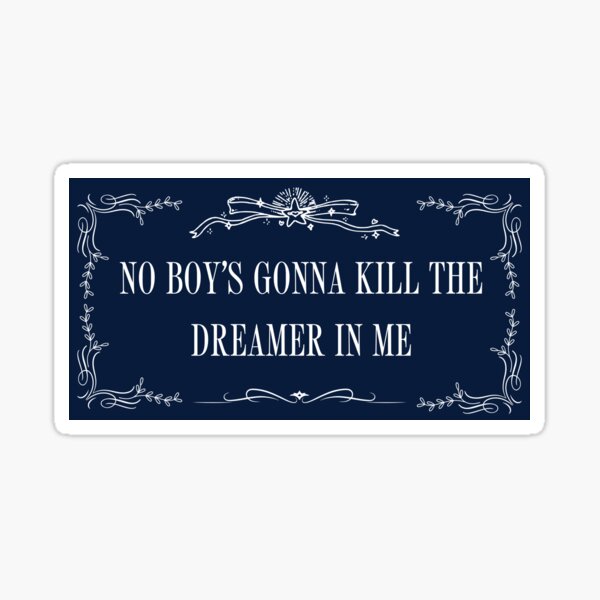Item preview, No boy's gonna kill the dreamer in me (Goddess blue) designed and sold by mossymeadow.