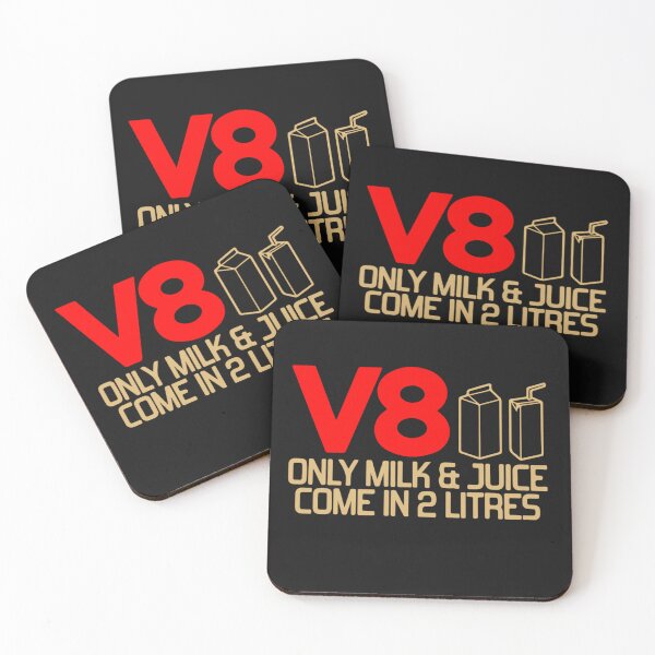 Item preview, V8 Only – Milk and Juice Come in 2 Liters designed and sold by Mundo Tees.