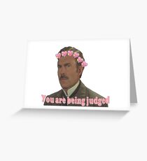 watson is judging you Greeting Card