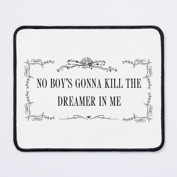 Item preview, No boy's gonna kill the dreamer in me (black vers) designed and sold by mossymeadow.