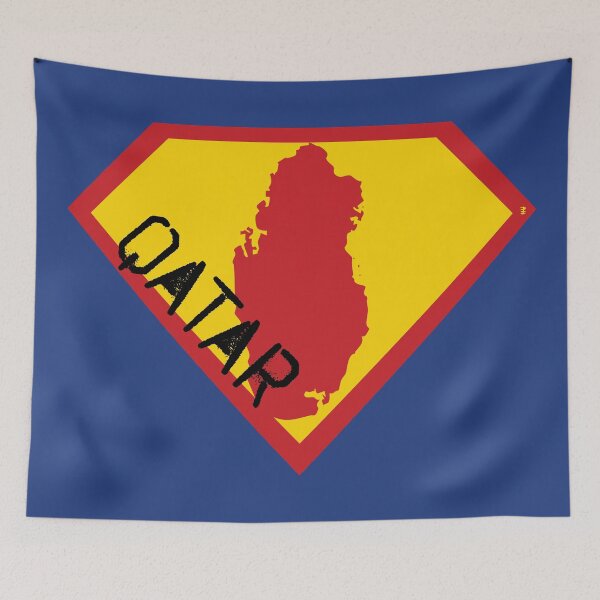 Item preview, QATAR  Spell Out - Freedom Is The Superpower -  SUPERHERO design designed and sold by pelagio.