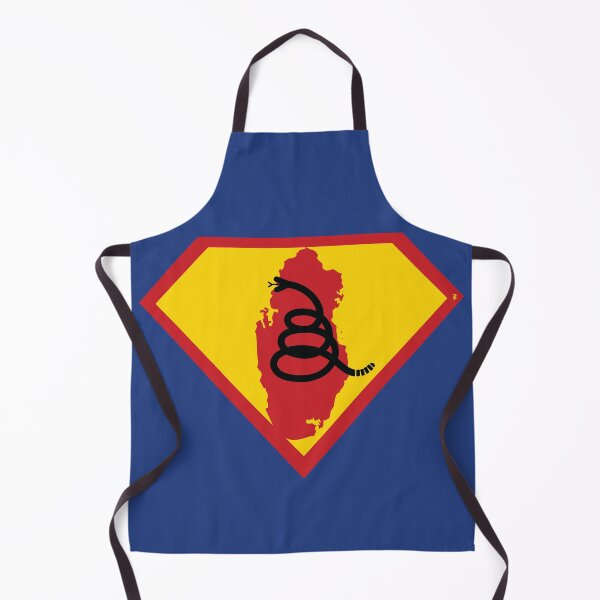 Item preview, QATAR - Freedom Is The Superpower - Modern Gadsden Snake Flag - Dont Tread On Me SUPERHERO design designed and sold by pelagio.