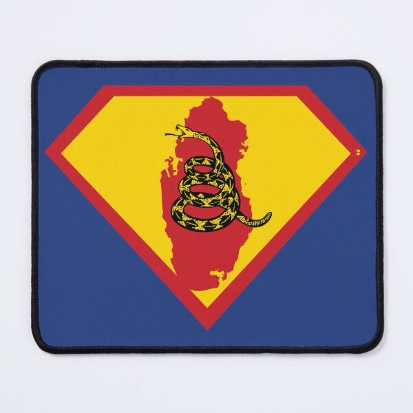 Item preview, QATAR - Freedom Is The Superpower - Gadsden Snake Flag - Dont Tread On Me SUPERHERO design designed and sold by pelagio.