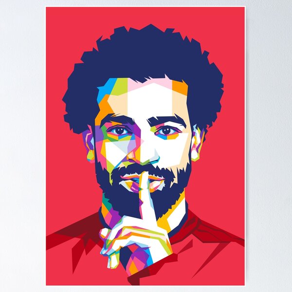 Item preview, Mohamed Salah in WPAP Style designed and sold by Xezyy.