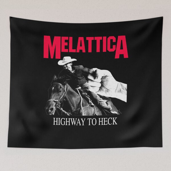 Item preview, MeIattica Highway To Heck - Cursed Poser Heavy Metal Parody Band Tee  designed and sold by blueversion.