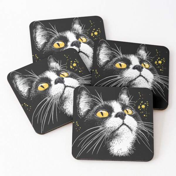 Item preview, Vivid Cat Portrait with Splashes of Bold Colors designed and sold by MOONE FLOWER.