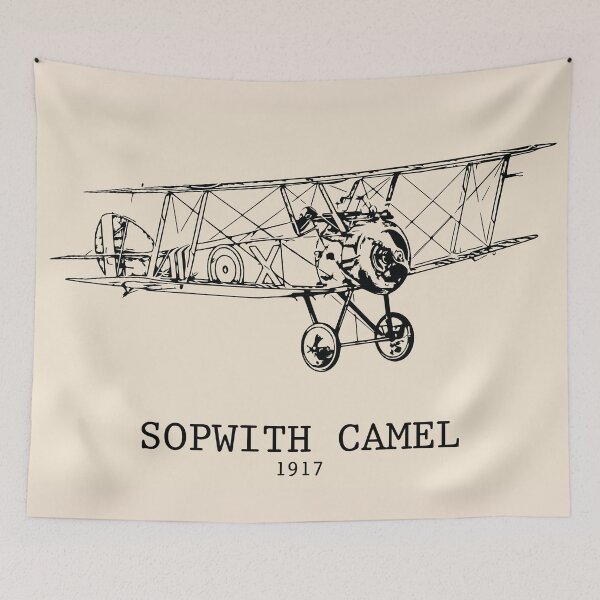 Item preview, Sopwith Camel World War I fighter plane designed and sold by Lakeric Cityscapes.