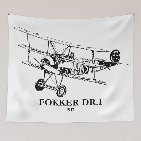 Item preview, Fokker Dr.I World War I Fighter Plane designed and sold by Lakeric Cityscapes.