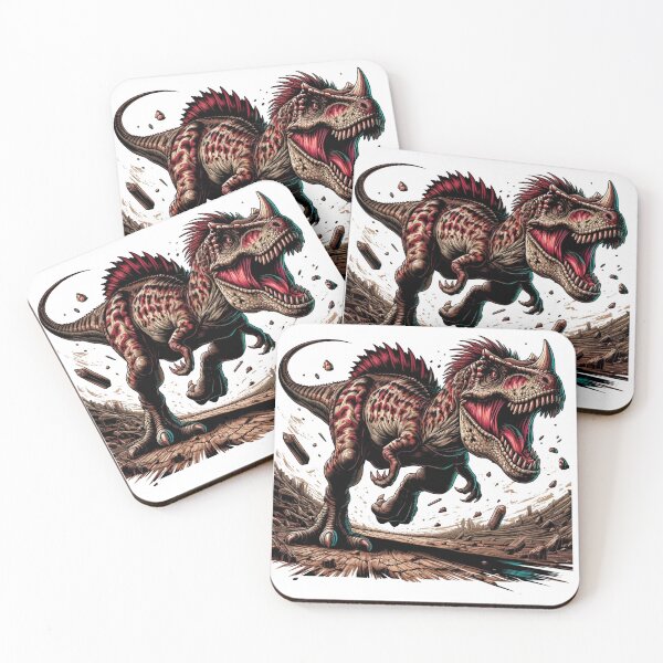Item preview, Carnotaurus, furious retro dinosaur. designed and sold by JonelleTshirts.
