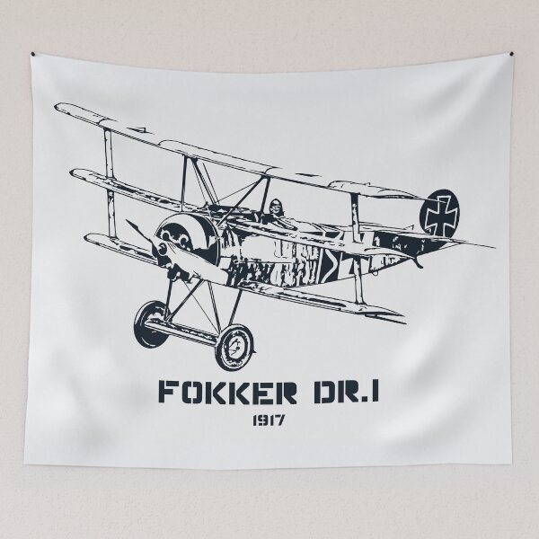 Item preview, Fokker Dr.I World War I Fighter Plane designed and sold by Lakeric Cityscapes.