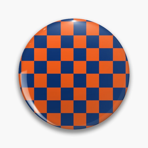 Item preview, NYM Orange and Blue Checkerboard  designed and sold by Sleepygirl2010.
