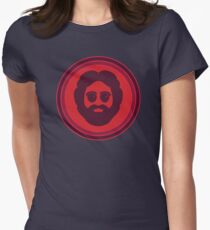O Captain! My Captain! (Jerry Garcia / red) Women's Fitted T-Shirt