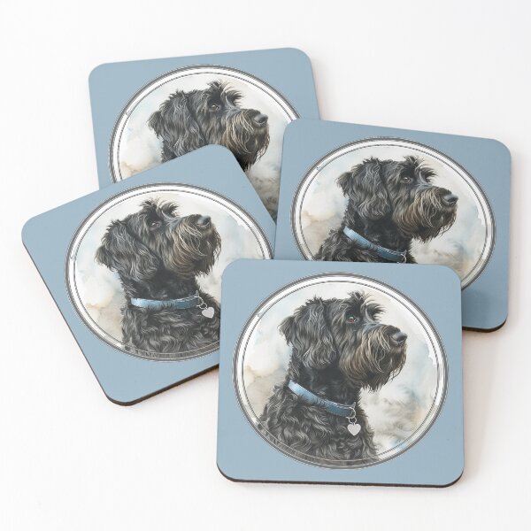 Item preview, Giant Schnauzer Proper Pup Portrait designed and sold by IllustrateJillE.