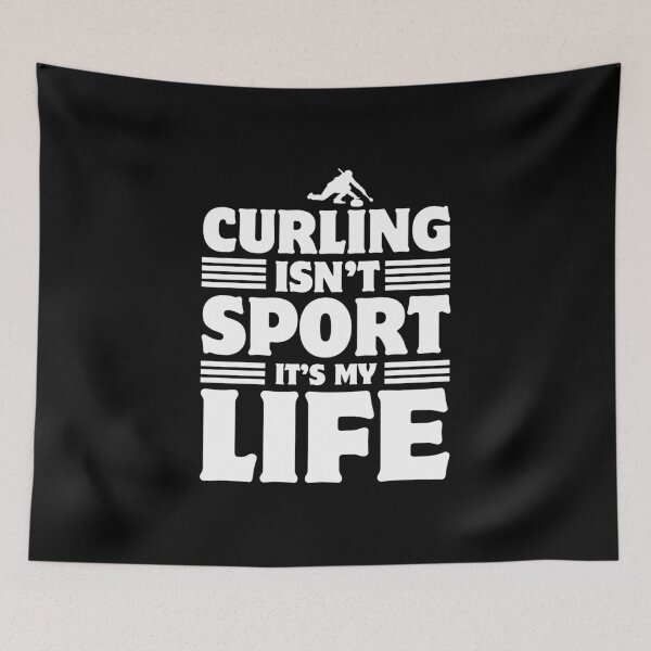 Item preview, Curling isn't Sport it's my Life Curler Curling Stone Player Lover Gift designed and sold by MouDantArts.