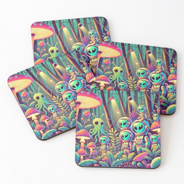 Item preview, Alien Astronauts - Jungle Expedition designed and sold by WyckedLynn.