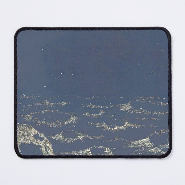Item preview, Moon's Surface Vintage Illustration, earth seen from the moon designed and sold by heydayposters.