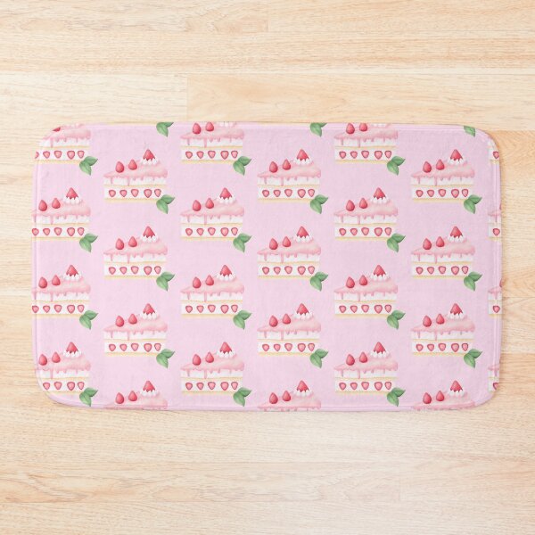 Item preview, Strawberry cake (Pink background) designed and sold by Winarts1808.