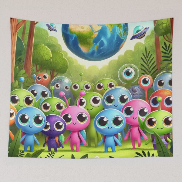 Item preview, Warm Fuzzy Alien Planet designed and sold by WyckedLynn.
