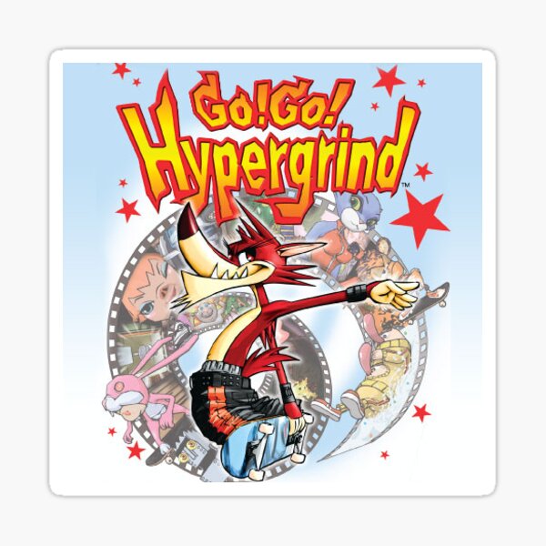 Vista previa del artículo con la obra «¡Vamos! ¡Vamos! Hypergrind», diseñado y vendido por BuyDSticker.