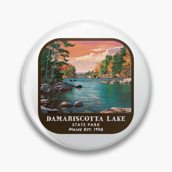 Item preview, Vintage Damariscotta Lake State Park (Maine State Park) designed and sold by RabbitK.