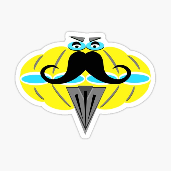 Item preview, Mr Mustachio TBC Race Ready in Suzuki Yellow designed and sold by Piss Take .