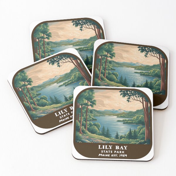 Item preview, Vintage Lily Bay State Park (Maine State Park) designed and sold by RabbitK.
