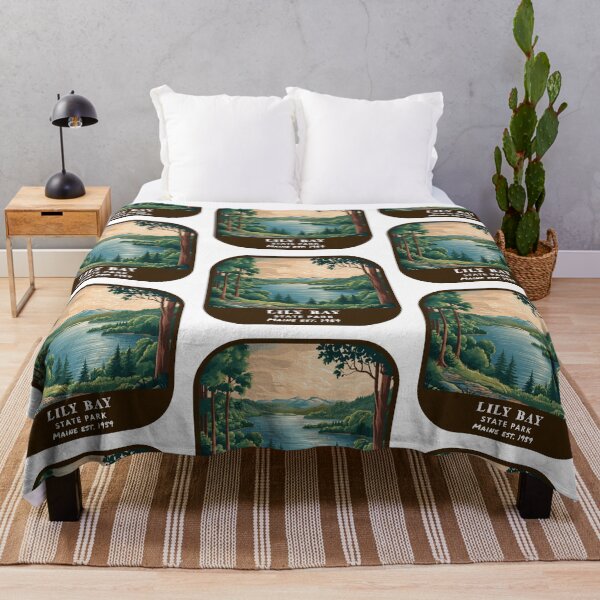 Item preview, Vintage Lily Bay State Park (Maine State Park) designed and sold by RabbitK.