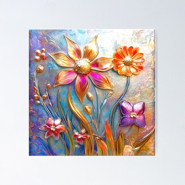 Item preview, Metal Flowers designed and sold by StoreWCoolStuff.