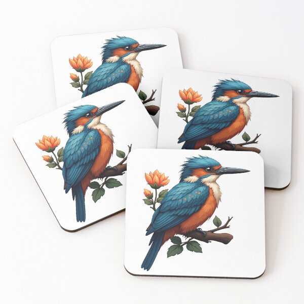 Item preview, Eurasian Kingfisher on a Branch designed and sold by shellnot.