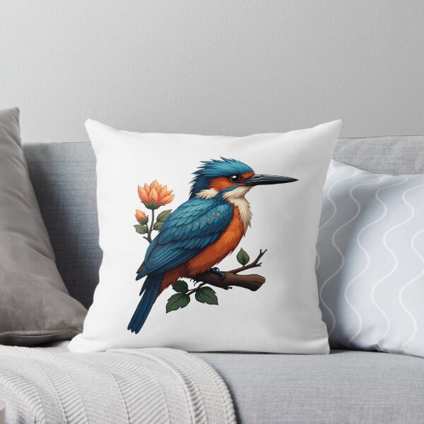 Item preview, Eurasian Kingfisher on a Branch designed and sold by shellnot.